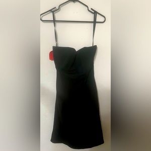 Strapless black dress one of the kind size 12